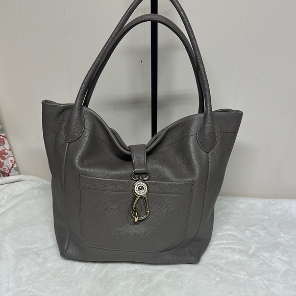 Dooney and Bourke Florentine Leather Large Hobo Tote MSRP 329 - Picture 1 of 16